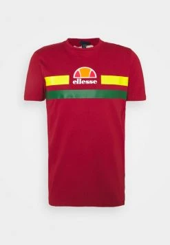 Ellesse APRELA TEE - T-shirt Imprimé - Dark Red