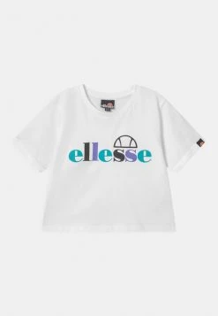 Ellesse GIANDUIA CROP - T-shirt Imprimé - White