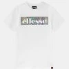 Ellesse HALLE TEE - T-shirt Imprimé - White