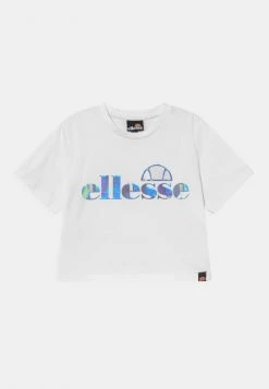 Ellesse JORDALLA CROP TEE - T-shirt Imprimé - White