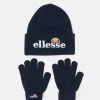 Ellesse VELLY AND BUBB BEANIE AND GLOVE SET UNISEX - Gants - Navy