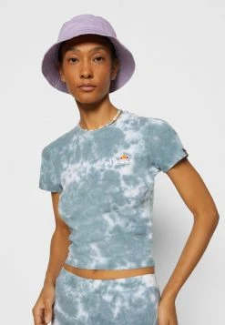 Ellesse VIKINS TIE DYE CROP - T-shirt Imprimé - Green/white -Ellesse Boutique 2f1737934dac415592cd90a1089df82b