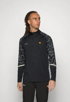 Ellesse SAMSI ZIP - T-shirt à Manches Longues - Black