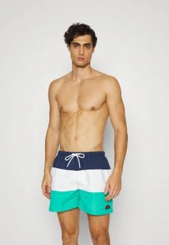 Ellesse CIELO SWIMSHORT - Short De Bain - Navy/white/green