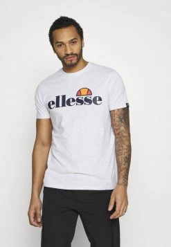 Ellesse PRADO - T-shirt Imprimé - White Marl