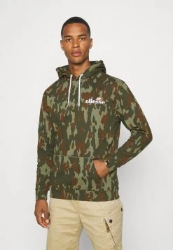 Ellesse PRIMERO CAMO HOODY - Sweatshirt - Khaki