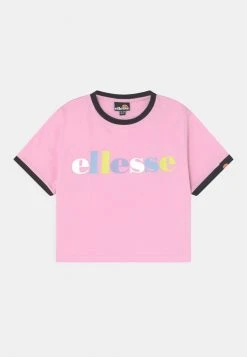 Ellesse MAGNI CROP - T-shirt Imprimé - Light Pink