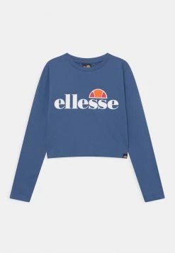 Ellesse ARENO CROP - T-shirt à Manches Longues - Blue