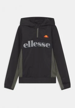 Ellesse HALF ZIP HOODY UNISEX - Sweat à Capuche - Black/dark Green