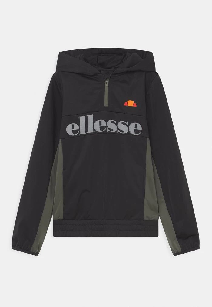 Ellesse HALF ZIP HOODY UNISEX - Sweat à Capuche - Black/dark Green 1 Ellesse HALF ZIP HOODY UNISEX - Sweat à Capuche - Black/dark Green