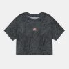 Ellesse ASALI CROPPED UNISEX - T-shirt Imprimé - Olive/dark Grey