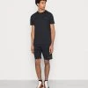 Ellesse OULAN SET - T-shirt Basique - Washed Black