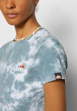 Ellesse VIKINS TIE DYE CROP - T-shirt Imprimé - Green/white -Ellesse Boutique 6b1a687389c84e748ea556e7e74783c1