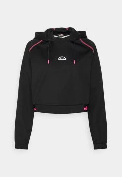 Ellesse MOSSA CROP HOODY - Sweatshirt - Black