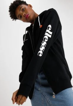 Ellesse SERINATAS - Sweat à Capuche Zippé - Black