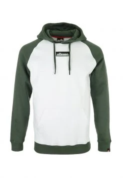 Ellesse BOTTAS - Sweat à Capuche - White/dark Olive