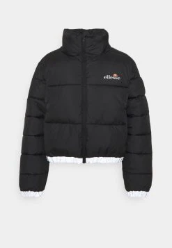 Ellesse CROPPED PUFFER JACKET - Veste D'hiver - Black