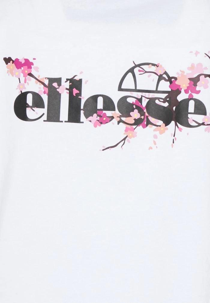 Ellesse CLAUDINE CROP - T-shirt Imprimé - White 3 Ellesse CLAUDINE CROP - T-shirt Imprimé - White – Image 3