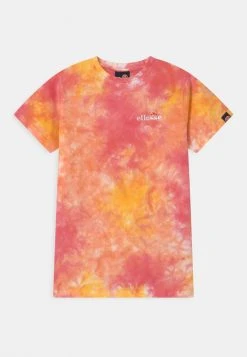 Ellesse DEANI - T-shirt Imprimé - Pink/yellow
