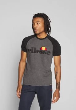Ellesse PIAVE - T-shirt Imprimé - Dark Grey Marl
