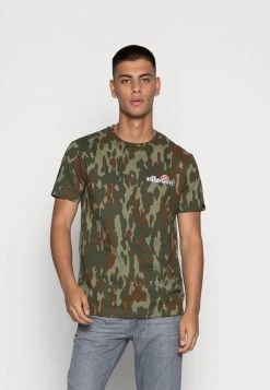 Ellesse VOODOO CAMO - T-shirt Imprimé - Khaki