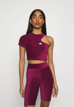 Ellesse MARGIOT - T-shirt Imprimé - Burgundy