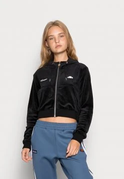 Ellesse KIRSTEN CROP HOODY - Sweat à Capuche Zippé - Black