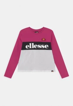 Ellesse ARIELY CROP - T-shirt à Manches Longues - Pink/white