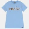 Ellesse CORRE - T-shirt Imprimé - Light Blue