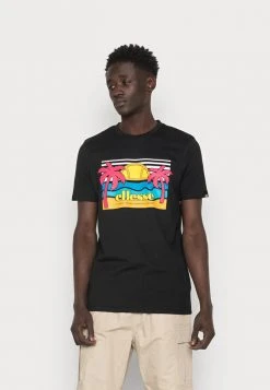 Ellesse SECHSARO - T-shirt Imprimé - Black