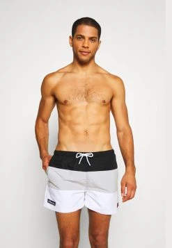 Ellesse CIELO SWIM - Short De Bain - Black/grey/white