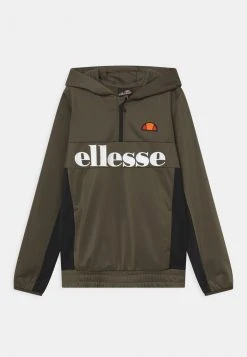 Ellesse HALF ZIP HOODY UNISEX - Sweat à Capuche - Khaki/black