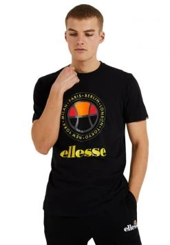 Ellesse CAMPA - T-shirt Imprimé - Black