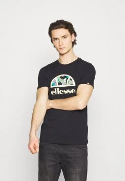 Ellesse HEBBER - T-shirt Imprimé - Black