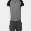 Ellesse SIPOSTA TEE & SHORT SET - Survêtement - Dark Grey Marl