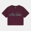 Ellesse JORDALLA CROP TEE - T-shirt Imprimé - Dark Purple