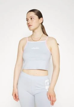 Ellesse BUON CROP VEST - Débardeur - Light Blue
