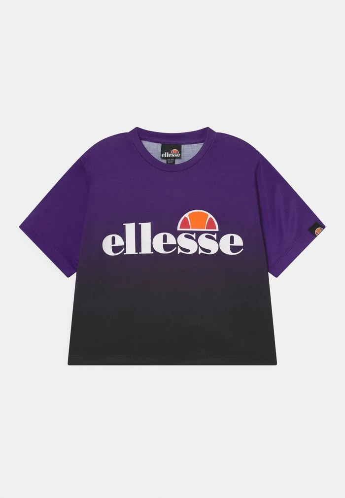 Ellesse NICKY CROP - T-shirt Imprimé - Purple/black 1 Ellesse NICKY CROP - T-shirt Imprimé - Purple/black