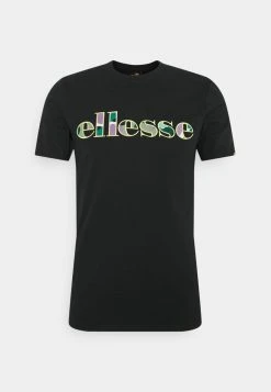 Ellesse LANBRONE - T-shirt Imprimé - Black