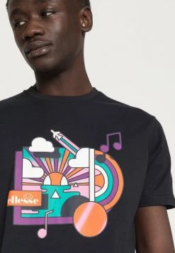 Ellesse MATTEI - T-shirt Imprimé - Black -Ellesse Boutique f87815ec049b4dfd80880c808442bf87