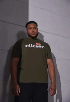 Ellesse PRADO TEE - T-shirt Imprimé - Khaki